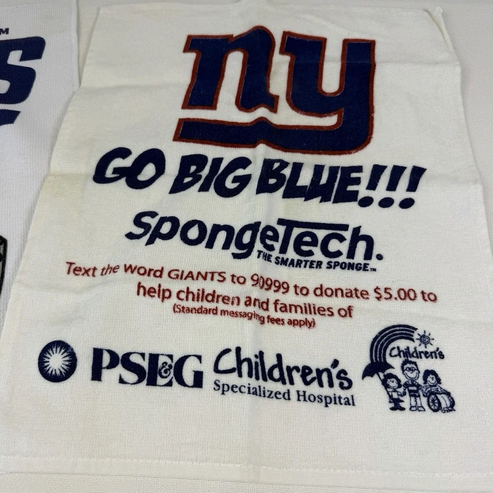 New York Giants Rally Towel Ceremony Wash Lot of 10 Game Stadium Retired NY